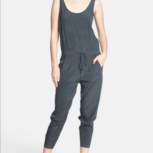 Vince blue silk jumpsuit